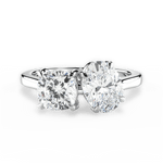 Ellen Oval Cut Lab Grown Diamond 18Kt White Gold Engagement Ring