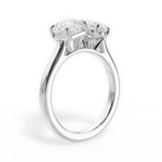Alice Pear Cut Lab Grown Diamond 18Kt White Gold Engagement Ring - View 2