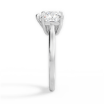 Esther Pear Cut Lab Grown Diamond Platinum Engagement Ring - View 2