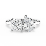 Esther Pear Cut Lab Grown Diamond 18Kt White Gold Engagement Ring