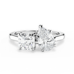 Leticia Pear Cut Lab Grown Diamond Platinum Engagement Ring