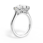 Lana Radiant Cut Lab Grown Diamond Platinum Engagement Ring - View 2