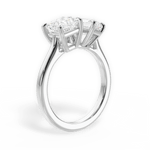 Lorraine Radiant Cut Lab Grown Diamond 18Kt White Gold Engagement Ring - View 3
