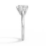 Leticia Radiant Cut Lab Grown Diamond 14Kt White Gold Engagement Ring - View 4