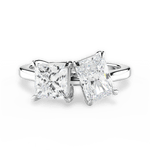 Esther Radiant Cut Lab Grown Diamond Platinum Engagement Ring