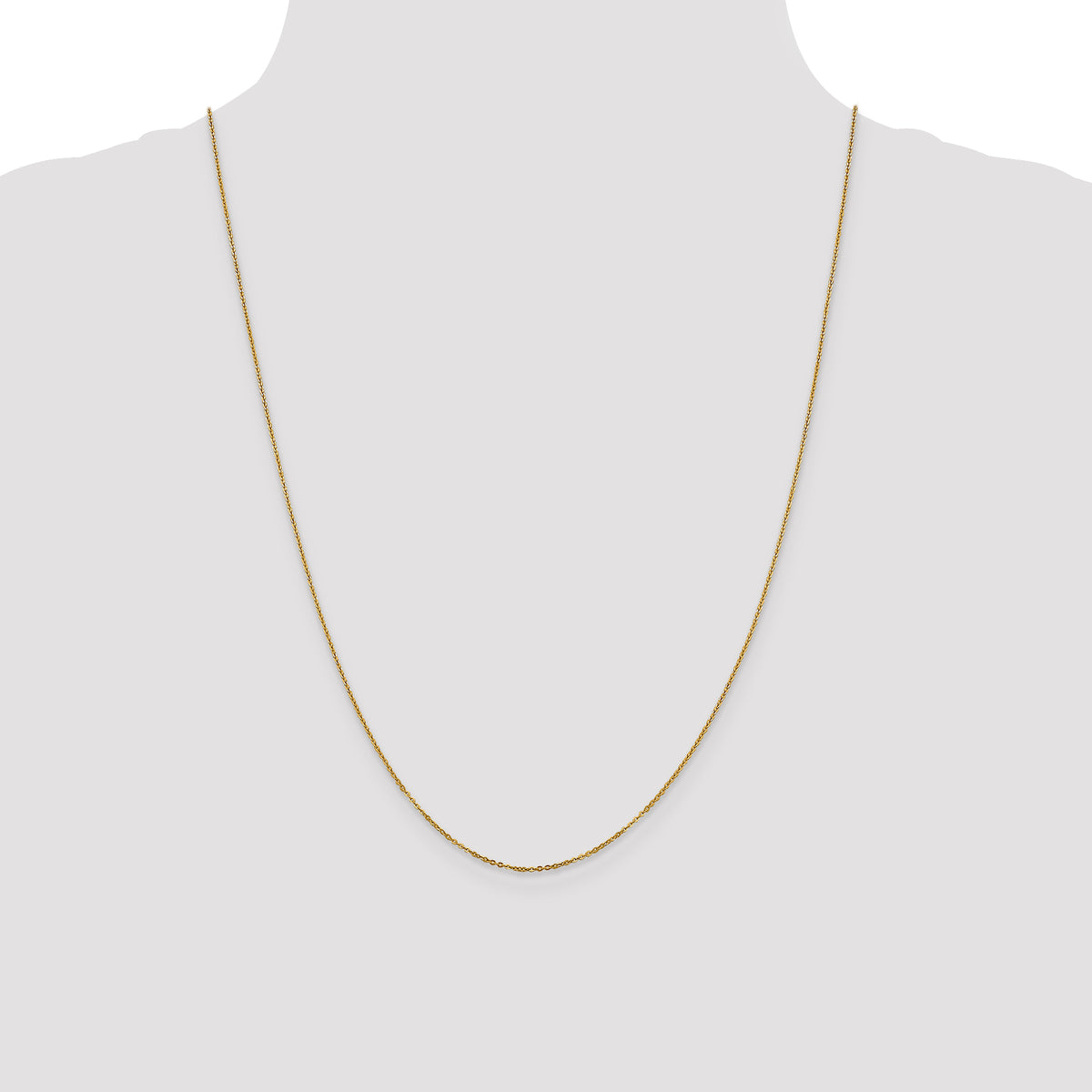 Leslie's 14K 1.1mm Flat Cable Chain - 24 inch