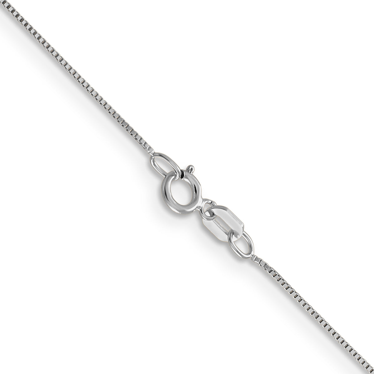 Leslie's (10K & 14K) Baby Box Chain - 14k White Gold / 16 in / Spring Ring