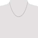 Leslie's 14K White Gold 1.1mm Flat Cable Chain - 18 inch