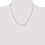 Leslie's 14K White Gold 1.1mm Flat Cable Chain - 20 inch