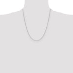 Leslie's 14K White Gold 1.1mm Flat Cable Chain - 22 inch
