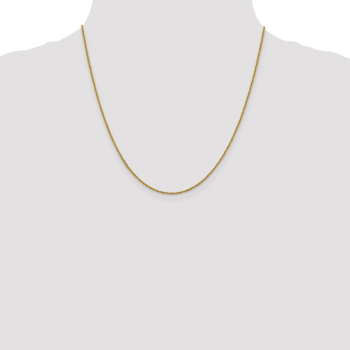 Leslie's 14K 1mm Sparkle Singapore Chain - 20 inch