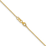 Herco Gold Solid Diamond-Cut Cable Chain - 18k Yellow Gold / 1.3 mm / 16 in