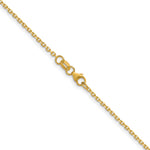 Herco Gold Solid Diamond-Cut Cable Chain - 18k Yellow Gold / 1.5 mm / 16 in