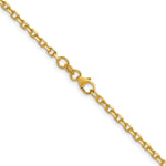 Herco Gold Solid Diamond-Cut Cable Chain - 18k Yellow Gold / 2.7 mm / 16 in