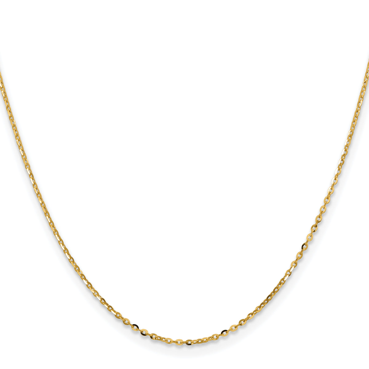 18K Leslie's 1.5mm Diamond-Cut Cable Chain - 16 inch
