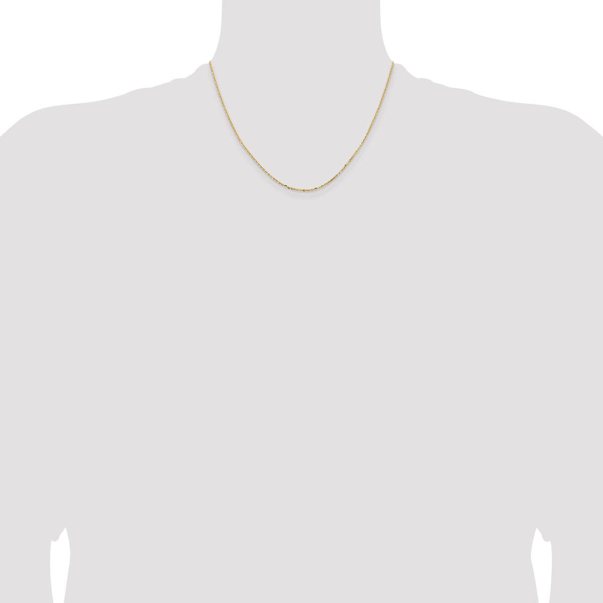 18K Leslie's 1.5mm Diamond-Cut Cable Chain - 18 inch