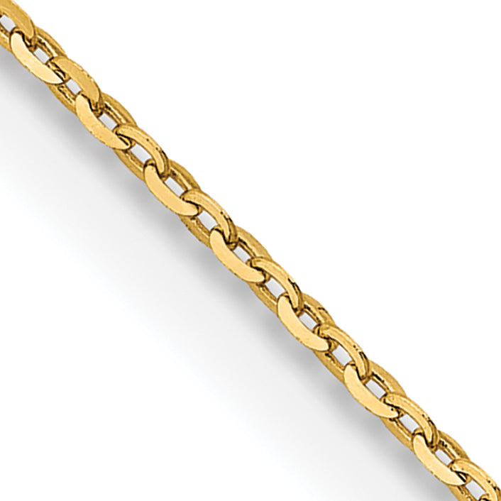 18K Leslie's 1.5mm Diamond-Cut Cable Chain - 16 inch