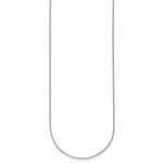 Herco Gold Solid Spiga Chain - 18k White Gold / 1.1 mm / 16 in