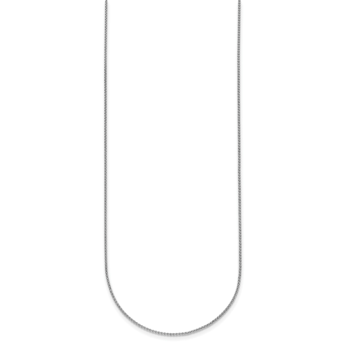 Herco Gold Solid Spiga Chain - 18k White Gold / 1.1 mm / 16 in
