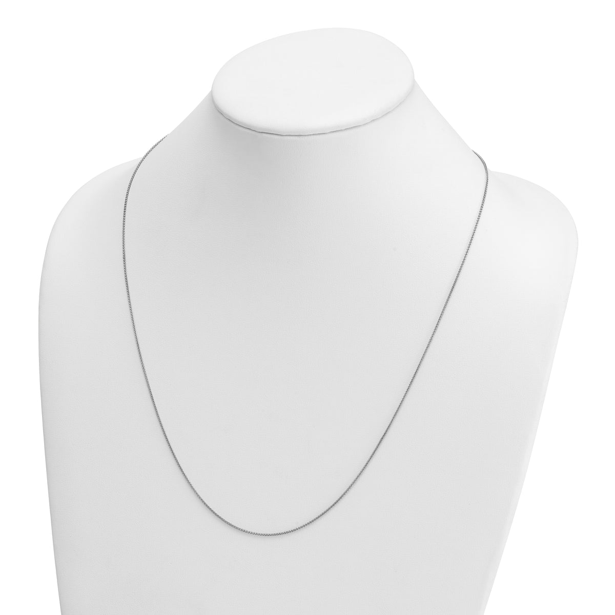 Herco Gold Solid Spiga Chain - 18k White Gold / 1.1 mm / 24 in