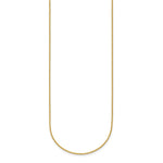 Herco Gold Solid Spiga Chain - 18k Yellow Gold / 1.1 mm / 16 in