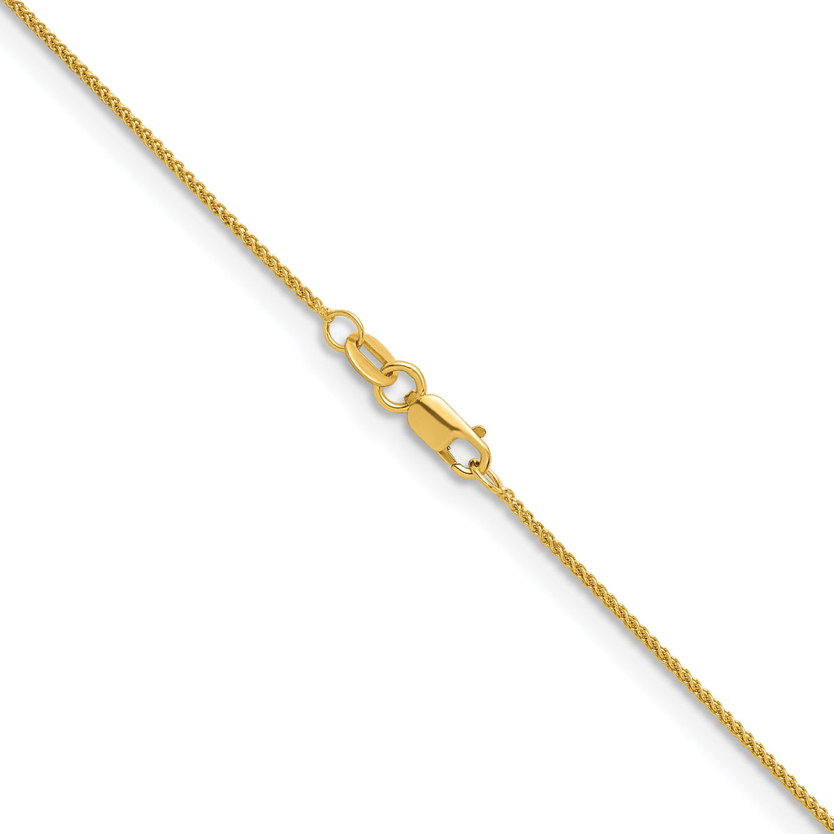 Herco Gold Solid Spiga Chain - 18k Yellow Gold / 1.1 mm / 16 in