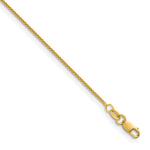 Herco Gold Solid Spiga Chain - 18k Yellow Gold / 1.1 mm / 16 in