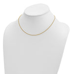 Herco Gold Solid Spiga Chain - 18k Yellow Gold / 1.1 mm / 16 in