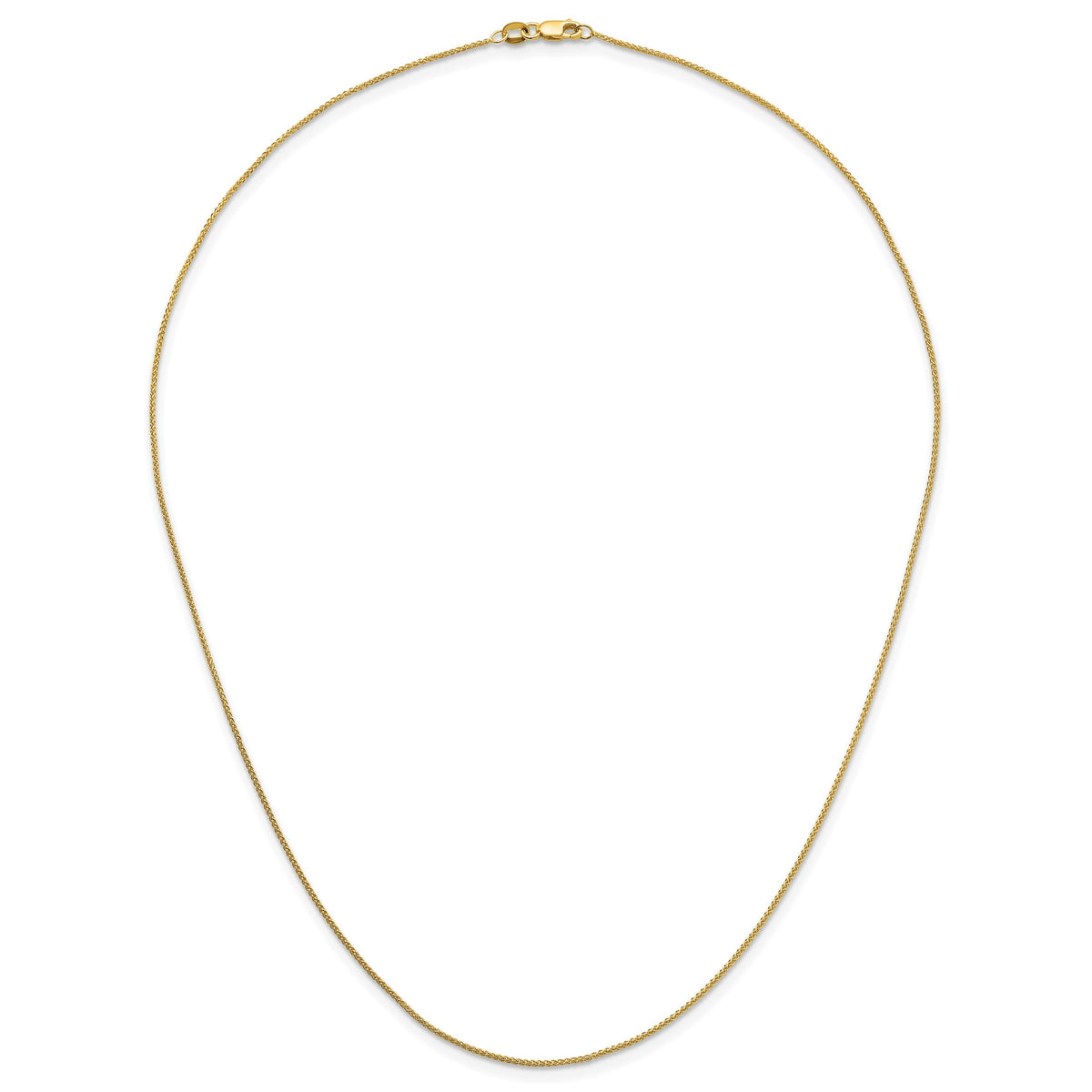 Herco Gold Solid Spiga Chain - 18k Yellow Gold / 1.1 mm / 20 in
