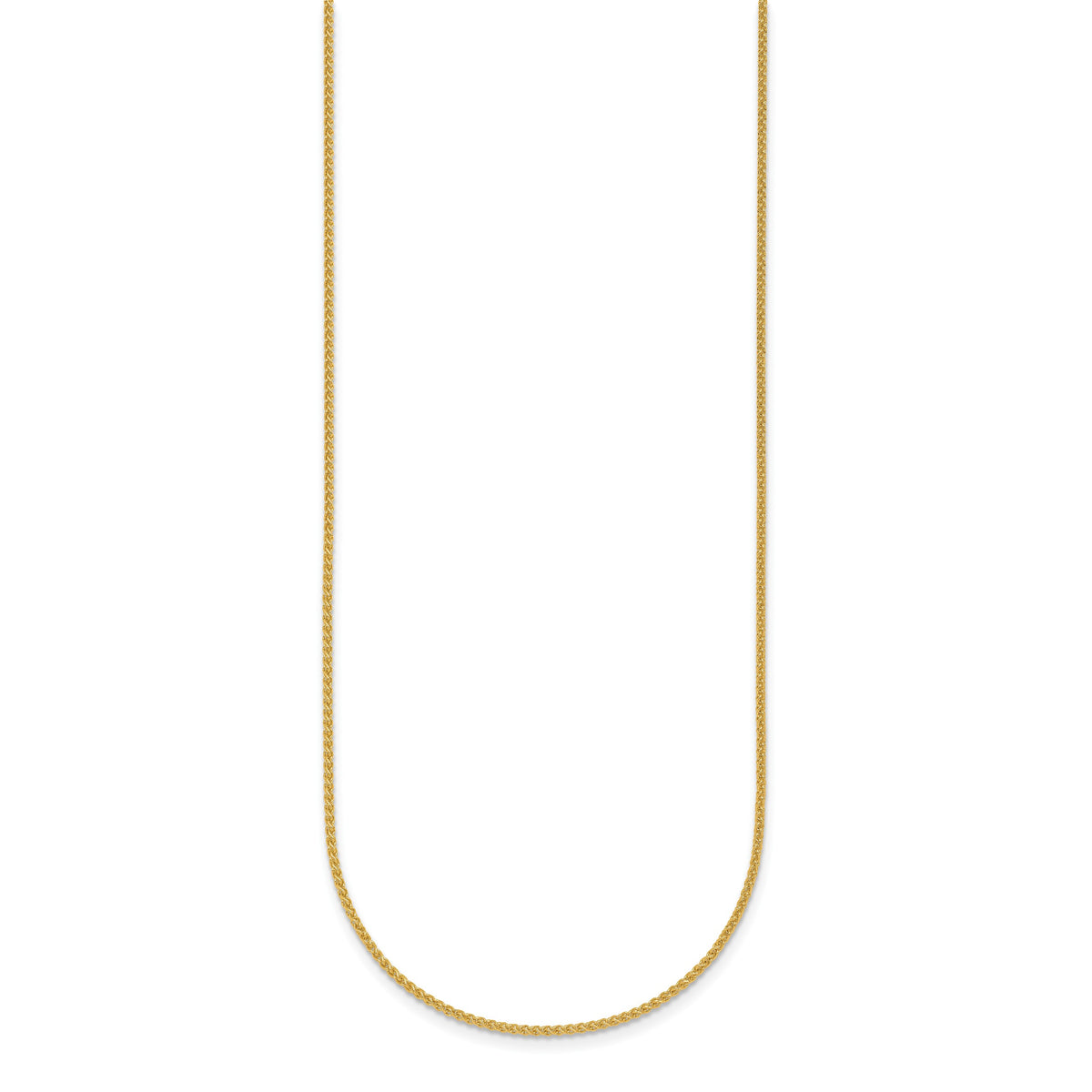 Herco Gold Solid Spiga Chain - 18k Yellow Gold / 1.3 mm / 20 in
