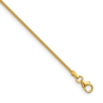 Herco Gold Solid Spiga Chain Bracelet - 18k Yellow Gold / 1.5 mm / 7 in