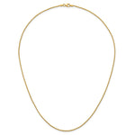 Herco Gold Solid Spiga Chain - 18k Yellow Gold / 1.3 mm / 20 in
