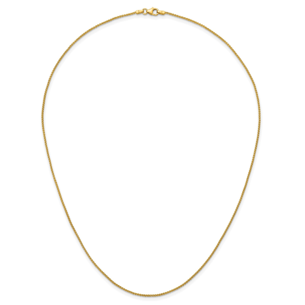 Herco Gold Solid Spiga Chain - 18k Yellow Gold / 1.3 mm / 20 in