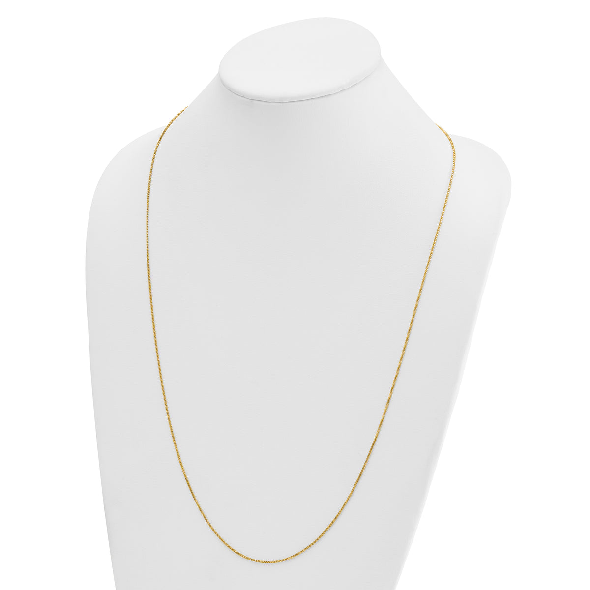 Herco Gold Solid Spiga Chain - 18k Yellow Gold / 1.3 mm / 30 in
