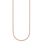 Herco Gold Solid Spiga Chain - 18k Rose Gold / 1.7 mm / 16 in