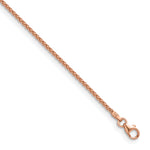 Herco Gold Solid Spiga Chain - 18k Rose Gold / 1.7 mm / 16 in