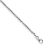 Herco Gold Solid Spiga Chain - 18k White Gold / 1.7 mm / 16 in