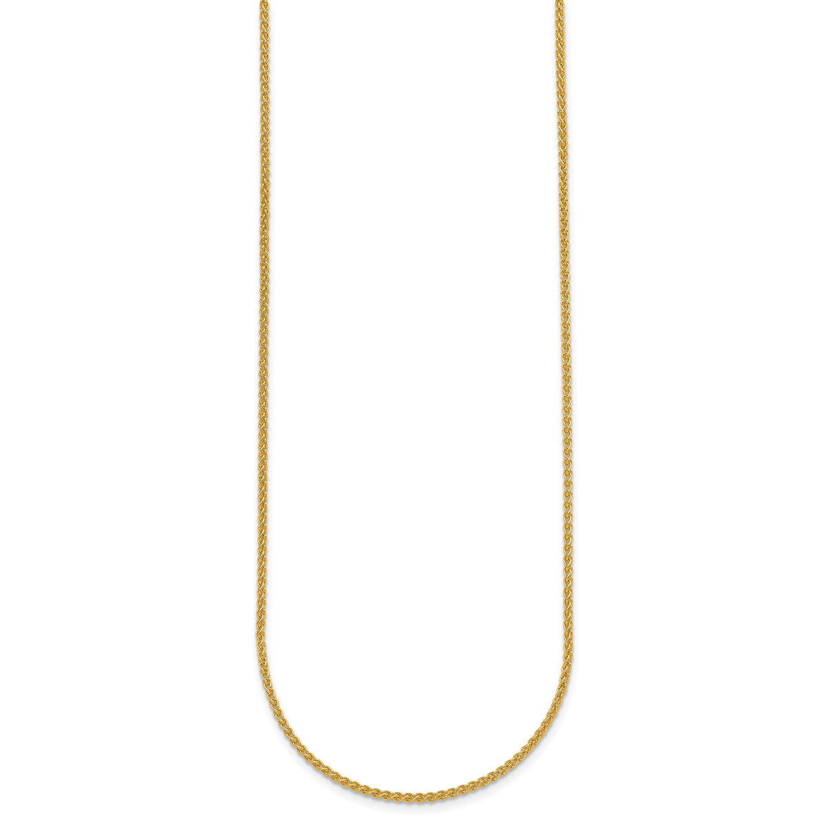 Herco Gold Solid Spiga Chain - 18k Yellow Gold / 1.7 mm / 20 in