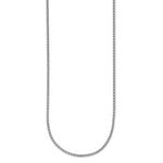Herco Gold Solid Spiga Chain - 18k White Gold / 2.1 mm / 16 in