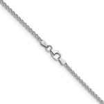Herco Gold Solid Spiga Chain - 18k White Gold / 2.1 mm / 16 in