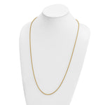 Herco Gold Solid Spiga Chain - 18k Yellow Gold / 2.1 mm / 30 in