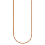 Herco Gold Solid Spiga Chain - 18k Rose Gold / 2.5 mm / 16 in