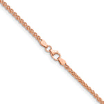 Herco Gold Solid Spiga Chain - 18k Rose Gold / 2.5 mm / 16 in