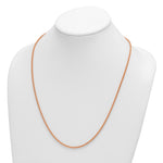 Herco Gold Solid Spiga Chain - 18k Rose Gold / 2.5 mm / 24 in
