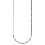 Herco Gold Solid Spiga Chain - 18k White Gold / 2.5 mm / 16 in
