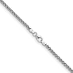 Herco Gold Solid Spiga Chain - 18k White Gold / 2.5 mm / 16 in