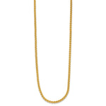 Herco Gold Solid Spiga Chain - 18k Yellow Gold / 2.5 mm / 16 in