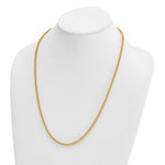 Herco Gold Solid Spiga Chain - 18k Yellow Gold / 3.3 mm / 24 in