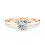 Brianna Cushion Cut Lab Grown Diamond 18Kt Rose Gold Engagement Ring