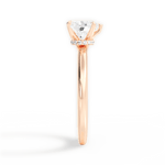 Cara Heart Cut Lab Grown Diamond 18Kt Rose Gold Engagement Ring - View 4